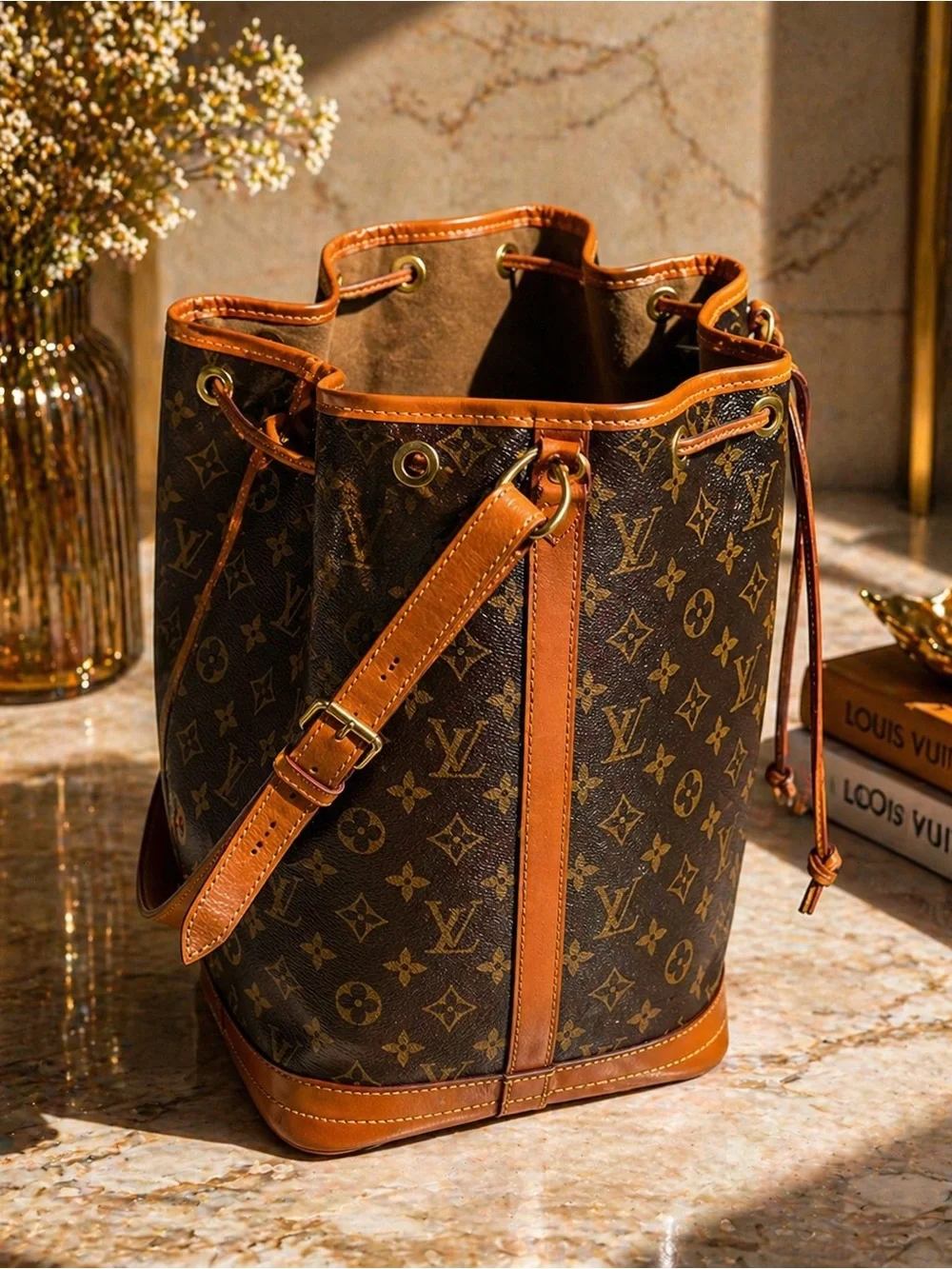 Louis Vuitton Noé Monogram Bucket Bag Vintage Authentic
